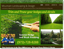 Tablet Screenshot of mountainlandscapingdesign.com